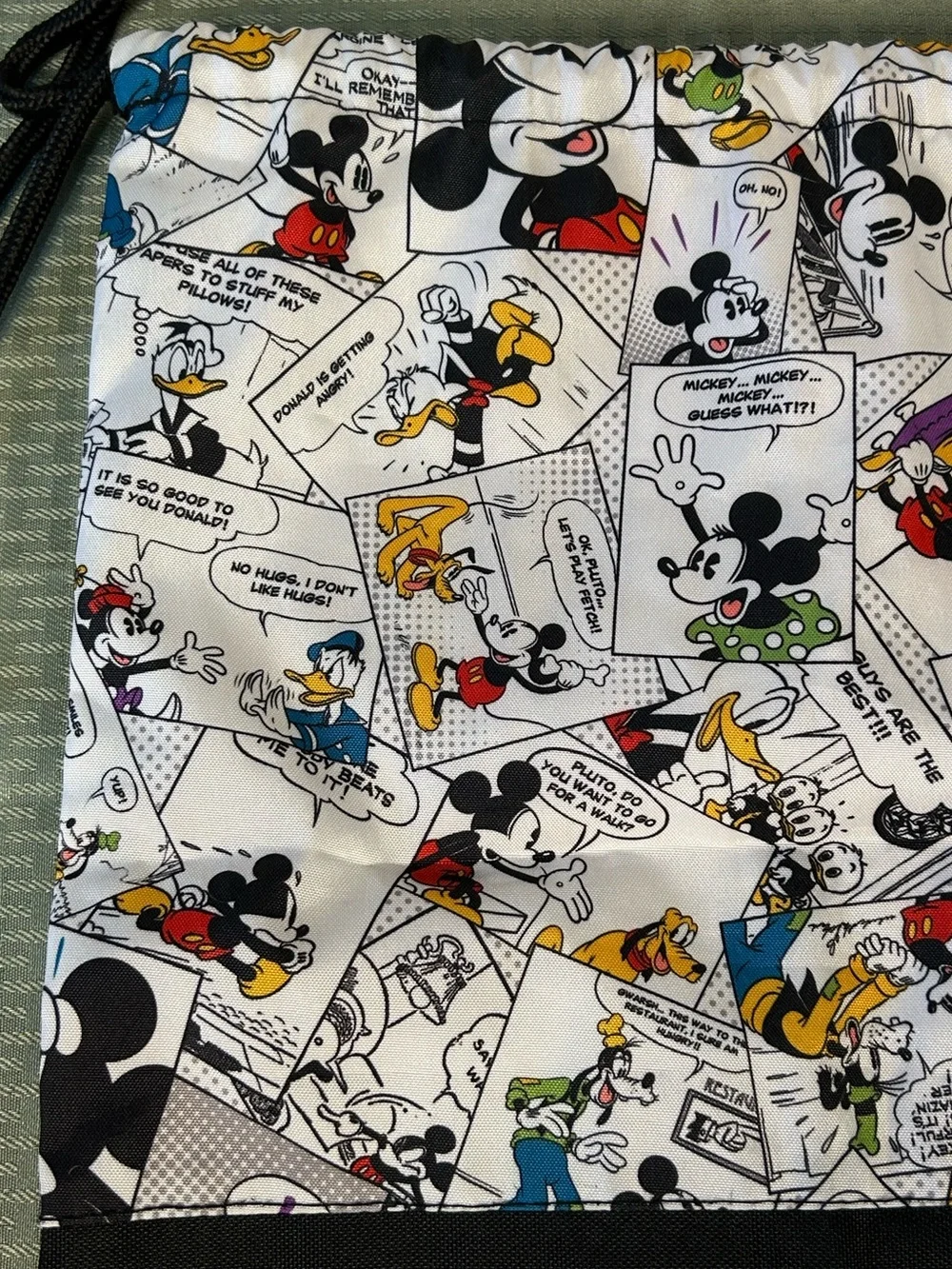 Disney Comic Drawstring Backpack-NWOT 😍❤️‍🔥